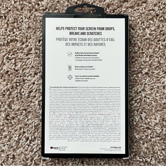 Otterbox Amplify Flat Glass Screen Protector for iPhone XS Max - Picture 2 of 4